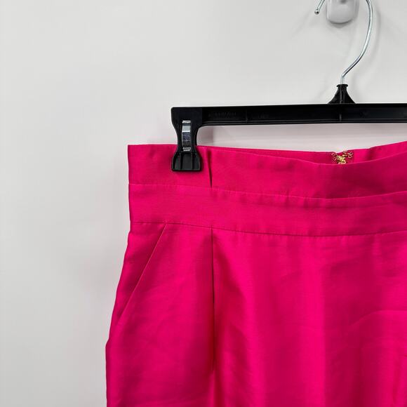 KATE SPADE Pink Silk Taffeta Skirt // 4 - Picture 2 of 9